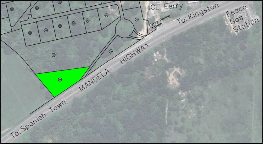 A map of a highway lot 69